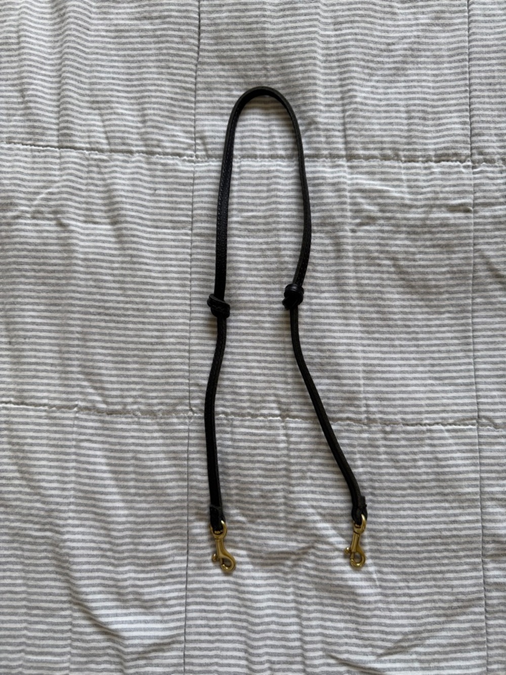 Clare V. Black Leather Knot Strap